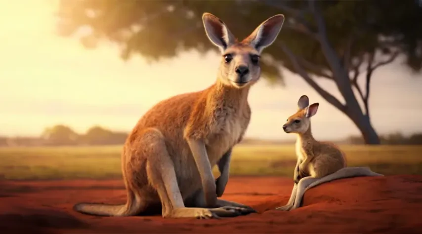 Why does a kangaroo carry its baby in its pouch?