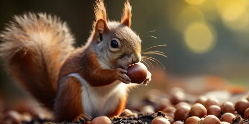 Why do squirrels love hazelnuts?