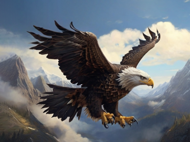 How high do eagles fly?