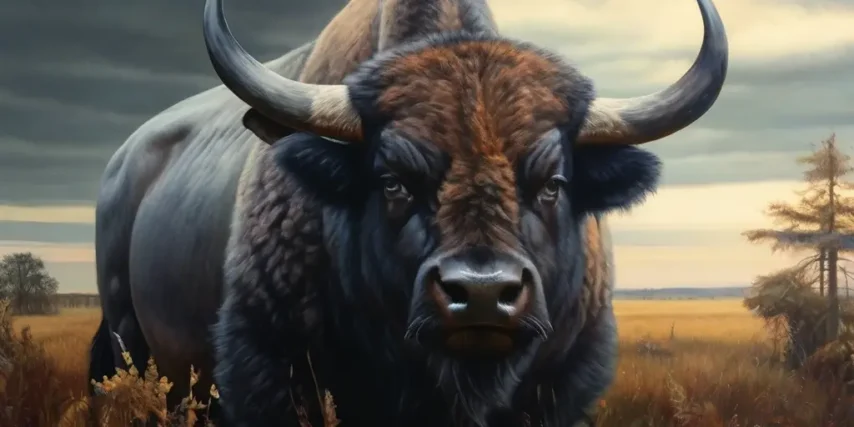 How big are buffalo horns?