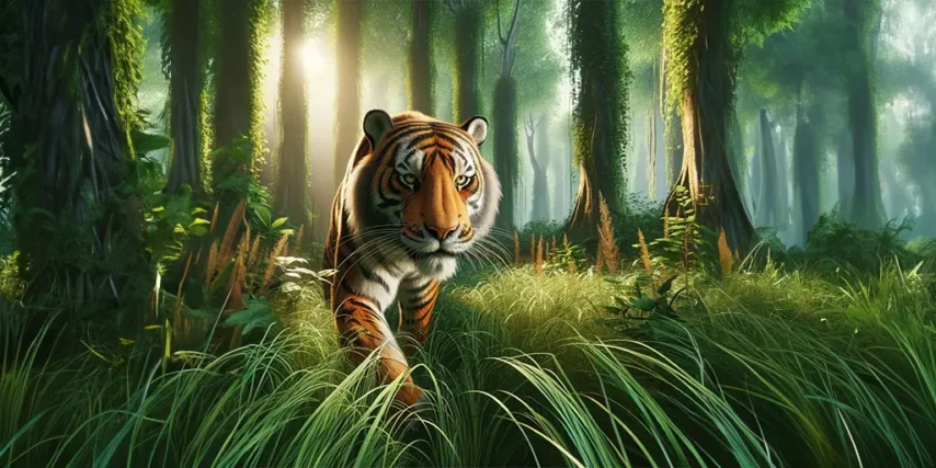 The Majestic Tiger: Nature’s Striped Predator